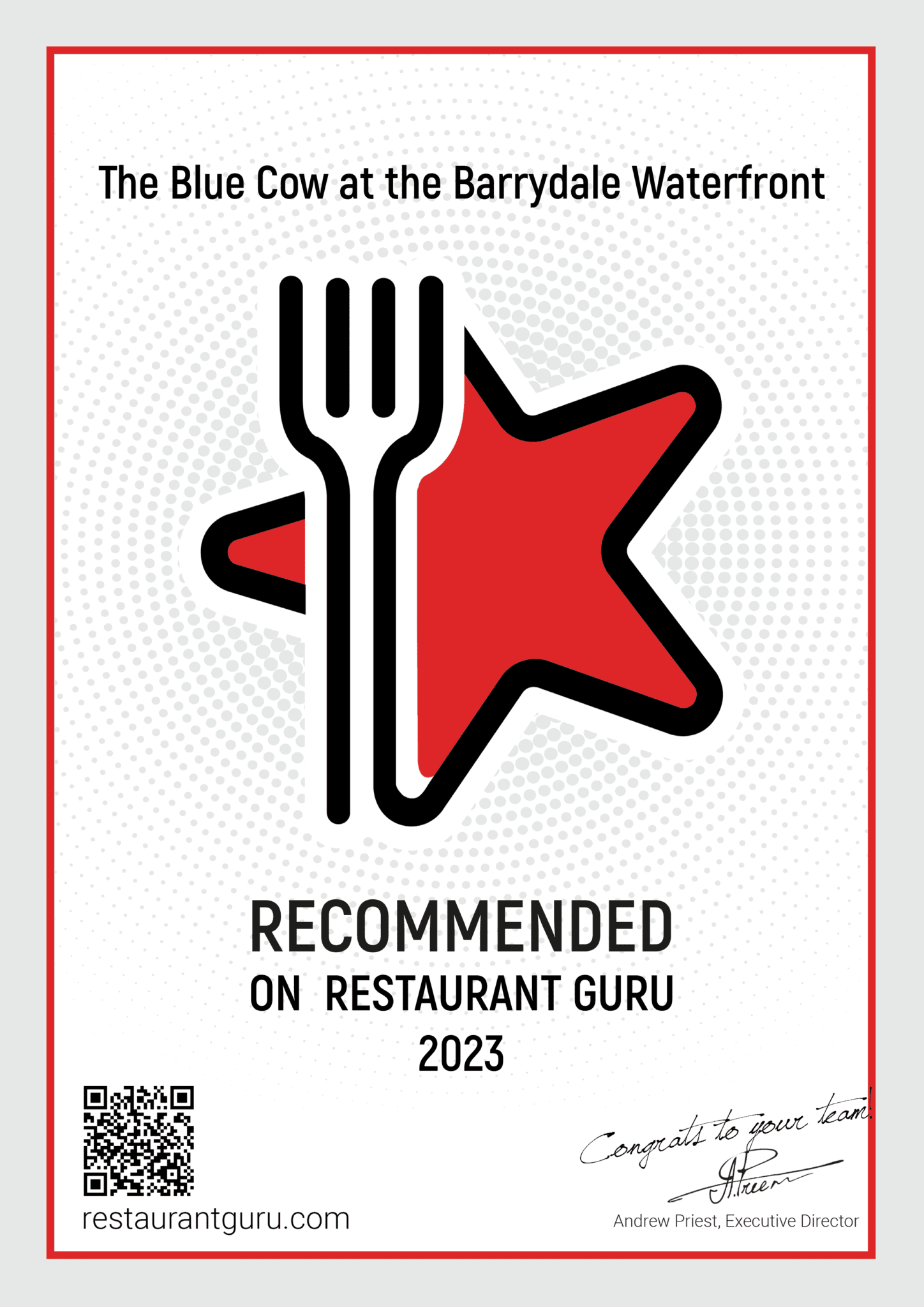 recommended restaurants on restaurant guru